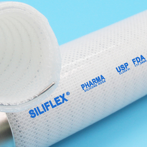 식품 등급 투명 스테인리스 스틸 나선형 및 폴리에스터 섬유 보강 실리콘 호스 (압력용) - Product Image 6