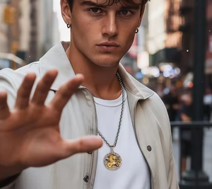 Collar con Colgante de Caballo, Plata de Ley 925, Amuleto de Nube de la Suerte, Joyería Vintage <span class=keywords><strong>para</strong></span> Hombre, Regalo <span class=keywords><strong>para</strong></span> Él - Product Image 3