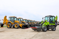 Traktor Excavator Mini Backhoe Loader 4x4 Serbaguna dengan Quick Hitch dan Mesin Kubota Bersertifikasi EPA untuk Pekerjaan Pertanian