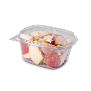 Boîte en plastique transparente à clapet de 8 oz, 12 oz, 16 oz, 24 oz, 32 oz, 48 oz, emballage jetable pour salade de fruits, conteneur alimentaire en PET à charnière - Product Image 1