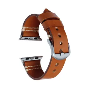 Factory Direct Selling Handmade Stitching Top Grain Leather Watch Band Bracelet For Chopard Watches