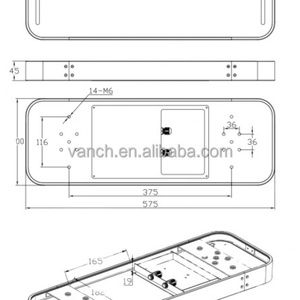 Módulo de Control de Acceso RFID de Montaje en Techo Vanch VC-DZ5720R, Lector RFID de Techo con Chip Impinj E710 - Product Image 3