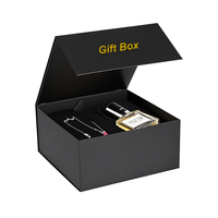 YZ Maßgefertigte Faltbare Luxuriöse Schwarze Geschenkbox Papierbox für Geschenke