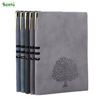 Agenda d'affaires personnalisé A5 en cuir PU rigide avec logo imprimé et gaufré, reliure cousue, pour cadeaux d'entreprise, usage quotidien et hebdomadaire