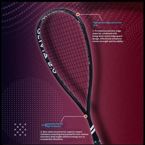 <span class=keywords><strong>Raquette</strong></span> de <span class=keywords><strong>squash</strong></span> en fibre de carbone complète personnalisée OEM/ODM |   Conception intégrée ultra-légère |   Fabricant d'équipements sportifs professionnels - Product Image 5