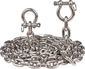 Cadena de Anclaje de Acero Inoxidable de Grado Marino 316SS DIN 766 BBB con Grillete de Bloqueo Antideslizante para Ancla de Barco - Product Image 3
