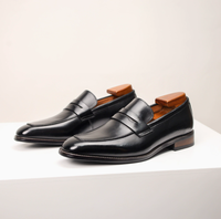 Mocassins pour hommes en cuir de vachette faits main, grande taille, à bout carré, à enfiler, chaussures habillées formelles, semelle en caoutchouc respirante, mocassins de conduite