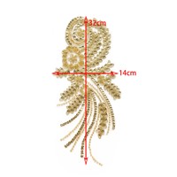 Meilleures ventes : Applique en feutre non tissé PVC à paillettes dorées, accessoires de corsage DIY pour robes de soirée, robes de mariée et tenues de spectacle