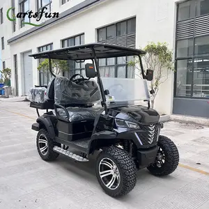 Factory Custom New Energy Off Road Gas Prowered Vehicle 2+2 Golf Cart For Sale Price
