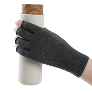 Guantes Deportivos Unisex sin Dedos, Finos, <span class=keywords><strong>para</strong></span> Terapia <span class=keywords><strong>de</strong></span> Artritis Reumatoide, Alivio del Dolor, Compresión con Inyección <span class=keywords><strong>de</strong></span> Cobre, Entrenamiento y Fitness - Product Image 2