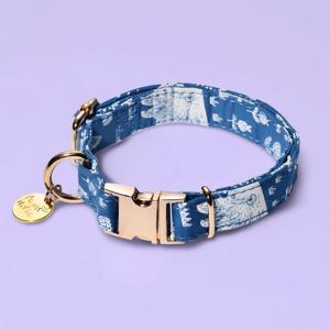 Collar de Perro Personalizado de Lujo, Talla S, Impreso, Cómodo, de Algodón, Elegante, Ajustable, Ligero, Suave y Duradero - Product Image 1