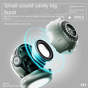 רמקול אלחוטי Creative Space Astronaut 5.3 עם מיקרופון מובנה, סוללה נטענת, לשימוש חיצוני ופנימי, עיצוב קטן - Product Image 4