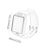 Reloj Inteligente Deportivo DZ09 en Oferta, Teléfono con Cámara y Ranura SIM para Android e iOS