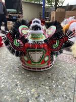 Costume de danse du lion chinois taille normale pour deux personnes, costume de danse du lion chinois, costume de performance