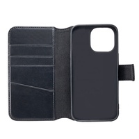 Uthai — étui de téléphone en cuir véritable détachable avec porte-cartes EMF, pour iPhone 13 Pro Max, protection Anti-Radiation, porte-cartes à 4 poches