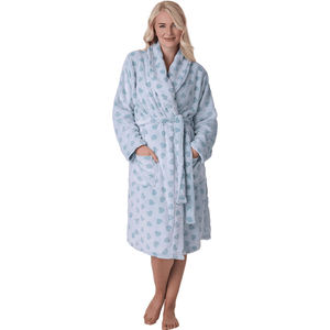 <span class=keywords><strong>Accappatoio</strong></span> Invernale da Donna di Lusso <span class=keywords><strong>con</strong></span> Stampa, Maniche Lunghe, Traspirante, ad Asciugatura Rapida, <span class=keywords><strong>con</strong></span> <span class=keywords><strong>Collo</strong></span> <span class=keywords><strong>a</strong></span> <span class=keywords><strong>Scialle</strong></span> e Cintura - Product Image 1