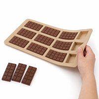 Moule à chocolat personnalisé de qualité alimentaire, fabrication OEM et ODM, moule en silicone personnalisable, résistant au congélateur