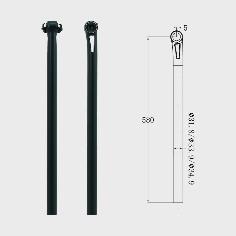 Flotteur arrière noir mat 5 &deg;