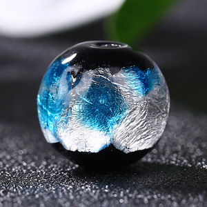 Japanese-style colorful dot glass beads, spacer beads, dazzling foil beads, DIY jewelry accessories - Product Image 6