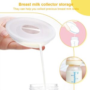 Confezione da 2 coppette per l'<span class=keywords><strong>allattamento</strong></span> per mamme che allattano, <span class=keywords><strong>in</strong></span> silicone flessibile per la raccolta del <span class=keywords><strong>latte</strong></span> materno con scatola portaoggetti, riutilizzabili - Product Image 5