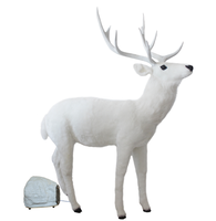 Renne Animé Personnalisé en Fibre de Verre avec Musique Bluetooth, Modèle de Cerf pour Noël, Cadeau Maison, Décoration de Fêtes