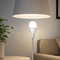 Ampoule LED résidentielle avec douille E27 B22, boîtier en PP, alimentation AC, 2400-12000K, Ra70-95, éclairage domestique