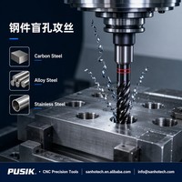 Taraud de machine à cannelure spirale GB DIN371 M2 M12 HSSE-PM en acier inoxydable, revêtement TiCN, cobalt M35, alternative YG-1 OSG, pour trous aveugles profonds