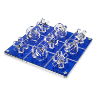 Ensemble de jeu XO en acrylique coloré personnalisé style 3D classique jeu de société tic tac toe en acrylique pour les fêtes de famille