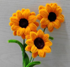 Bouquet de tournesols torsadés - Produit fini pour la Fête des Enseignants - À envoyer aux amis et camarades de classe - Décoration d'intérieur - Product Image 5