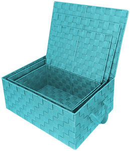 Bán Buôn <span class=keywords><strong>Nylon</strong></span> Dệt Quần Áo Lưu Trữ Giỏ Ngăn Kéo Cuốn Sách Lưu Trữ <span class=keywords><strong>Box</strong></span> Với Nắp Và Xử Lý Cho Văn Phòng Tổ Chức - Product Image 5