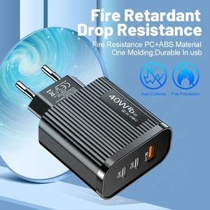 New Dual PD 2.0 & QC3.0 Fast Charger with 1 <b>USB</b> + 2 Type-<b>C</b> Ports US/EU Standards - Product Image 5