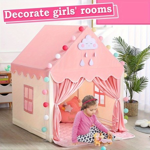 Tenda a <span class=keywords><strong>Baldacchino</strong></span> per <span class=keywords><strong>Letto</strong></span> dei Bambini, Portatile per Interni ed Esterni, Castello da Principessa, Casa Gioco per Bambini, Regalo di Natale - Product Image 3