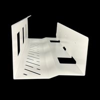 Plateau de gestion des câbles de bureau en acier au carbone blanc noir simple face en acier métallique d'approvisionnement d'usine Long avec montage à pince