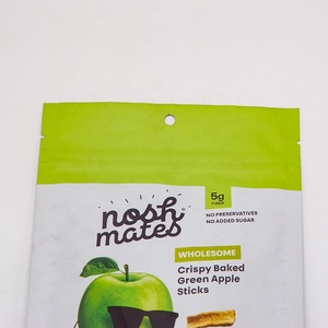 말린 바나나 포장 스탠드 업 지퍼 파우치 백 열 씰 호일 백 사용자 정의 로고가있는 지퍼 잠금 비닐 백 - Product Image 4