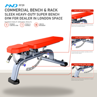 Peralatan Gym Super Bench MND Fitness yang Kuat dan Tahan Lama untuk Importir Peralatan Gym Hemat Ruang dan Tahan Lama