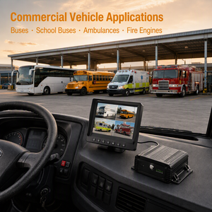 Enregistreur vidéo mobile 4G GPS WiFi 4/8 canaux pour véhicule, 1080P 720P avec carte SD VGA pour bus, <span class=keywords><strong>camion</strong></span>, flotte - Product Image 2