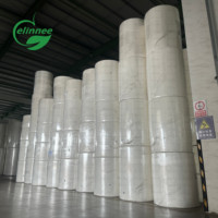 Rollo Jumbo de Papel Absorbente |   Rollo de Papel No Tejido para Toallas Sanitarias, Pañales y Servilletas de Mesa |   Papel Higiénico de 1 Capa, Suave y de Alta Absorbencia, Virgen