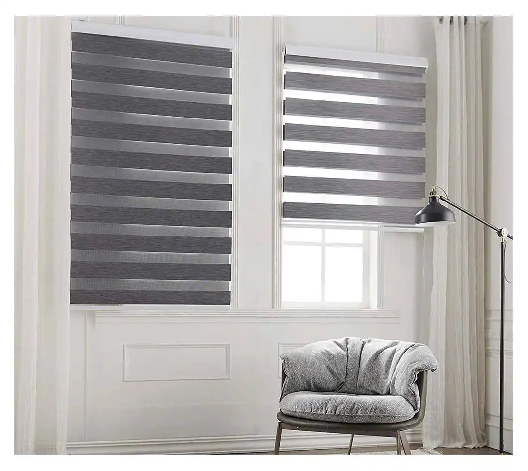Blinds with Valance Cover Zebra Curtains for Bedroom Bathroom