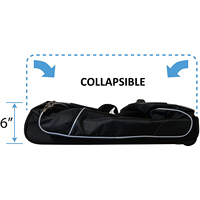 Sac de voyage pliable personnalisé en polyester pour compétition, extérieur, imperméable, avec roulettes, pour vêtements et danse