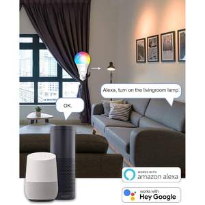 Lampadina LED Intelligente Antela E27 9W, Controllo App, Cambio Colore RGB, Dimmerabile, Luce WiFi A19 con Corpo in Plastica - Product Image 5