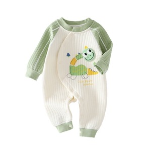 Combinaison thermique pour bébé en coton matelassé à manches longues 6-12 mois Unisexe Vêtements d'automne et d'hiver Classe A Sécurité Confort - Product Image 5