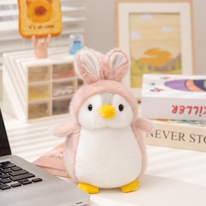 Boneka Penguin Kelinci Kustom Grosir Mainan Hewan Boneka Penguin yang Dapat Disesuaikan Hadiah Natal Pernikahan Liburan OEM ODM - Product Image 2