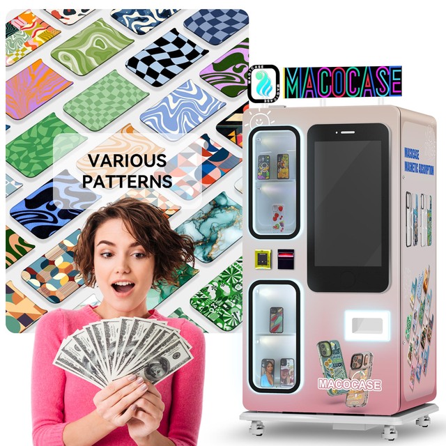 Macocase Phone case Print Vending Machine Custom for 17 Phone Case with SDK Function for Shopping Mall Subway Station Make Money