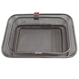 Stainless Steel Mesh <b>Basket</b> Rectangle 0 1L <b>Storage</b> Fruit <b>Basket</b> Household Commercial Use - Product Image 5