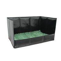 Barrière de toilette pliable pour chien, style plateau, en tissu maillé imperméable facile à nettoyer, pour usage extérieur