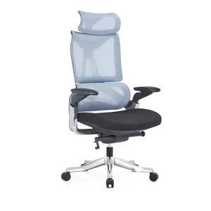 Confortável cadeira reclinável escritório cadeira ergonômica moderna computador com alta qualidade malha cadeira
