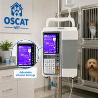 Pompe à perfusion vétérinaire OSCAT, modes de perfusion multiples, pompe à perfusion pour animaux de compagnie, affichage en temps réel, équipement vétérinaire pour chats, chiens, hôpital vétérinaire