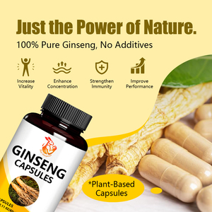 Cápsulas de Ginseng al por Mayor para Mejorar la Energía y la Memoria, Suplemento de Ginsenosidos con Fórmula de Alta Potencia - Product Image 5