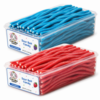 Groothandel op maat gemaakte Halal zure snoepjes, fruit smaak, zure snoepjes, drop snoepjes, OEM bulk snoep leverancier