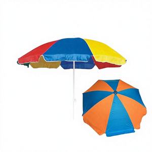 Custom Logo Printing Portable Lightweight <b>Beach</b> <b>Umbrella</b> with Adjustable Stainless Steel Frame for Outdoor Camping and <b>Beach</b> Use - Product Image 1